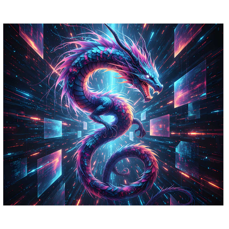 Holo Dragon Data Stream